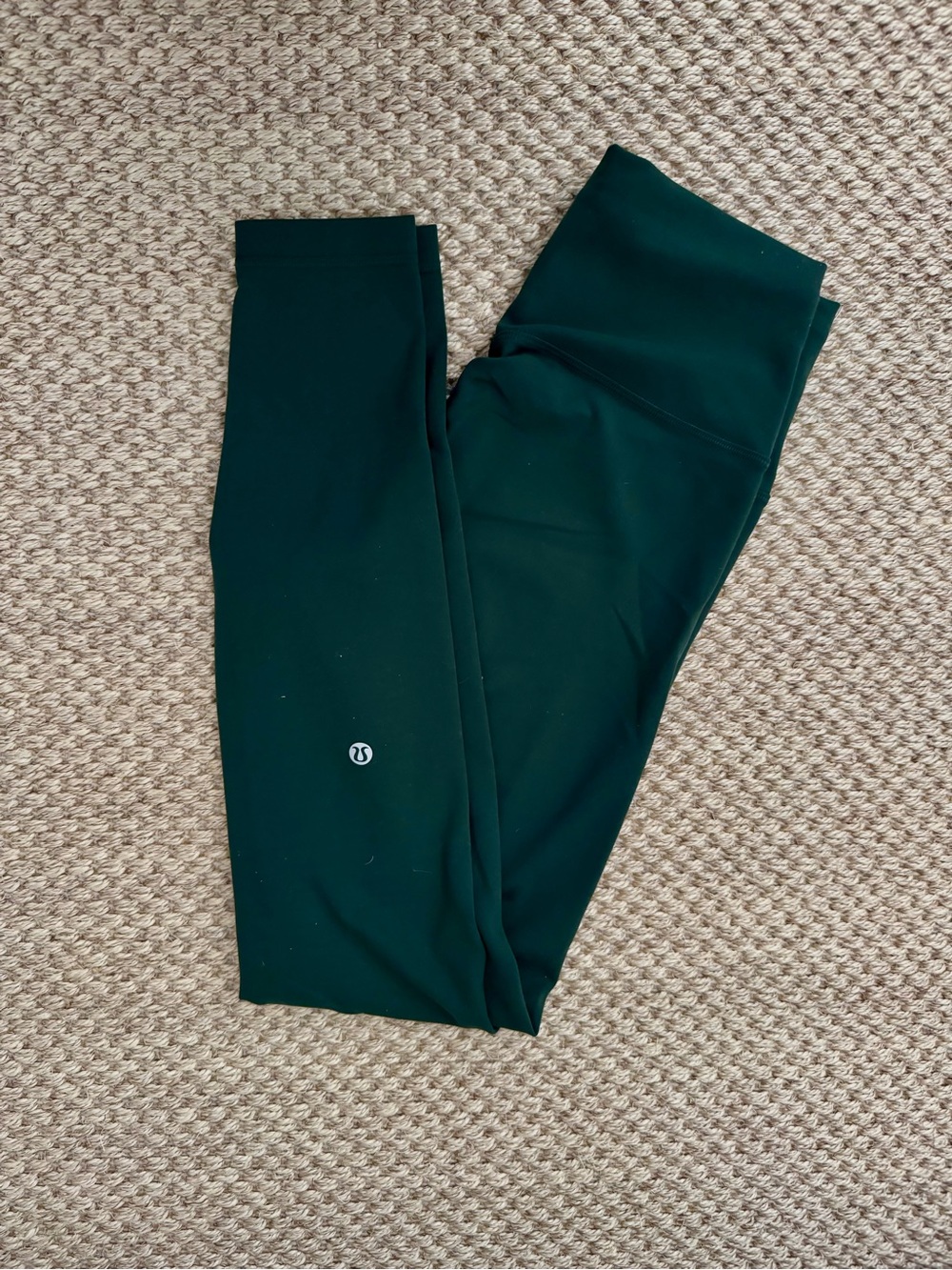 Lululemon high waisted legging in dark green